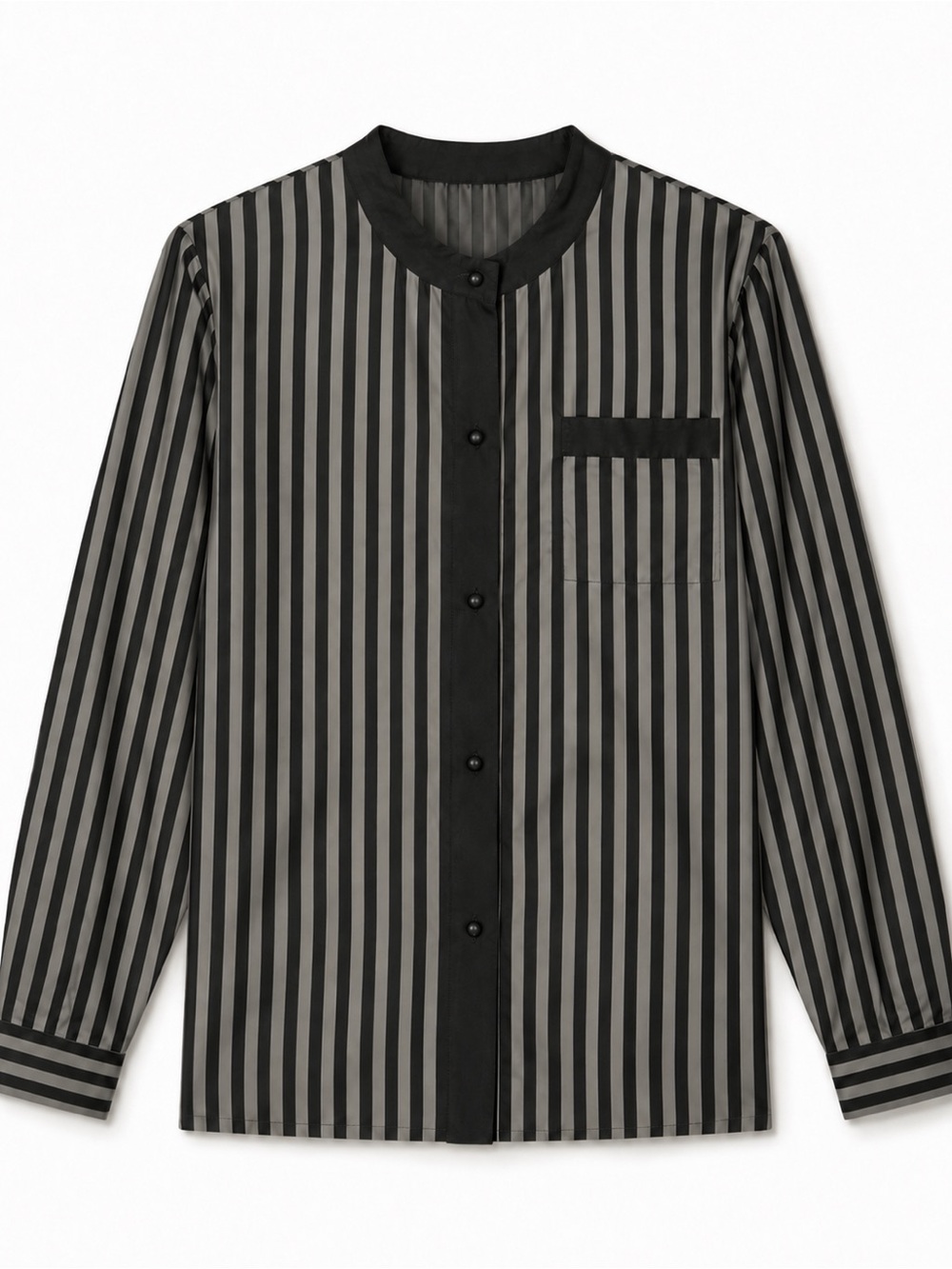 Authenticated vintage Christian Dior Boutique Paris 100% silk striped blouse